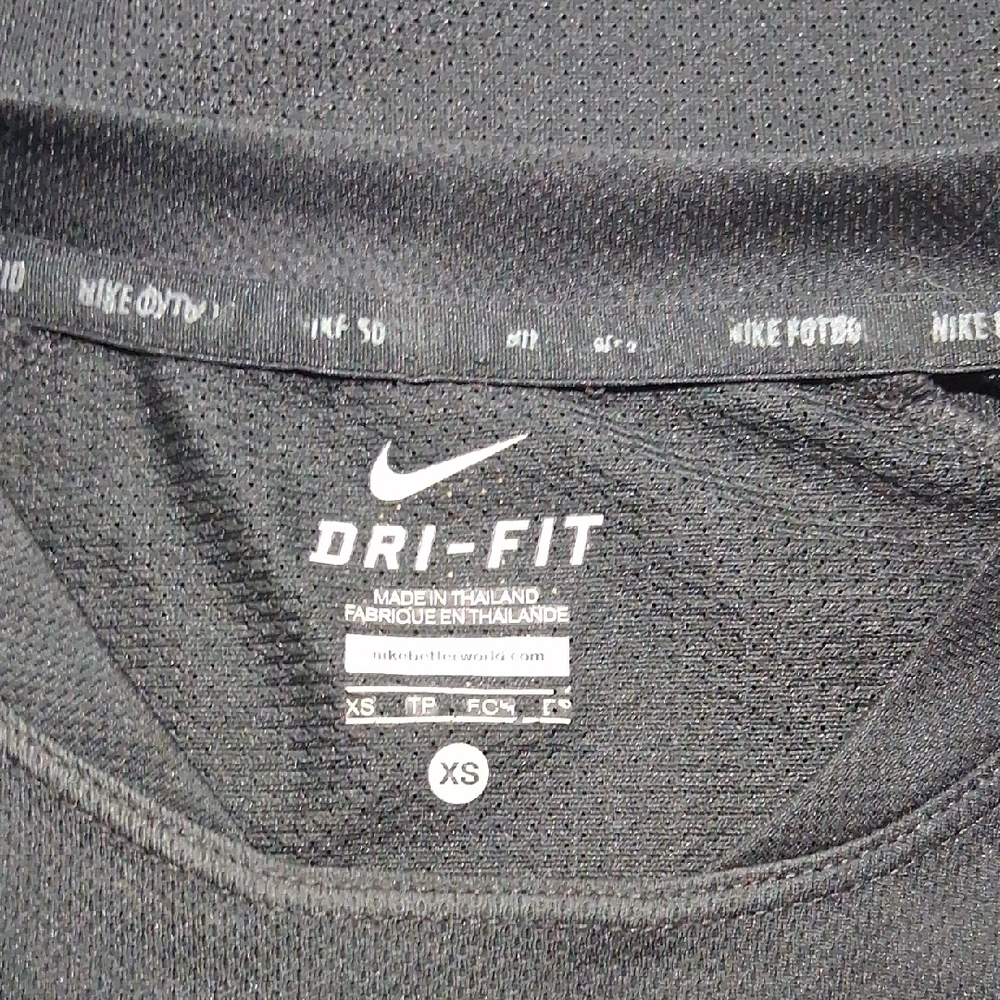 Nike Kids Black Jersey with Neon Yellow Accents - Picture 2 of 13